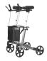Preview: Arthritis-Rollator Vital Special grau Sitzhöhe 62 cm inkl. Stofftasche